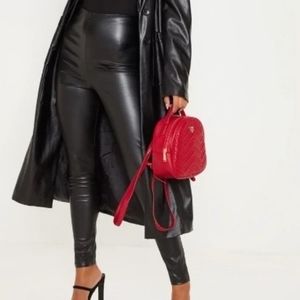 PLT Women's size 6 black faux leather pants